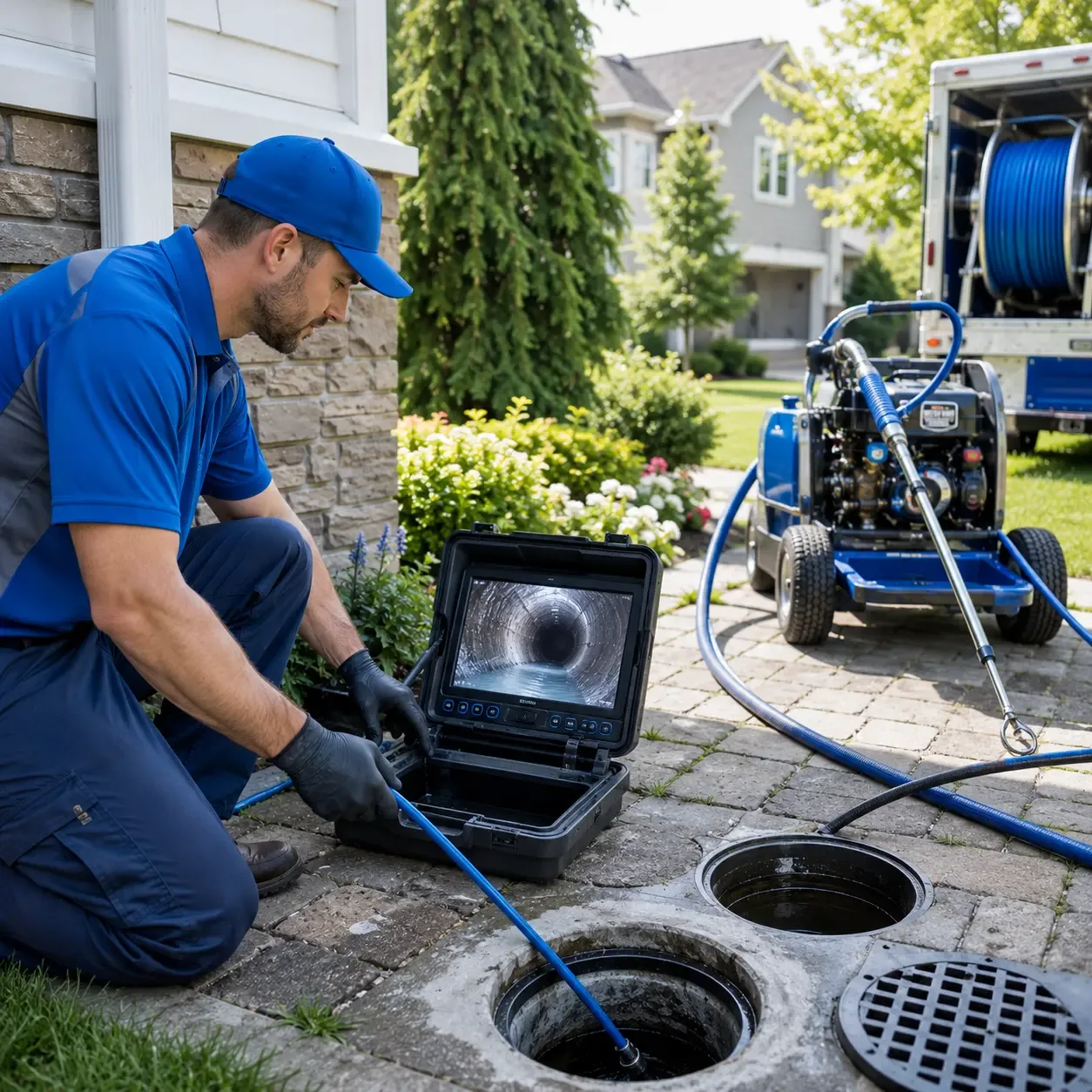 Outdoor drain cleaning professionals serving State Farm, VA